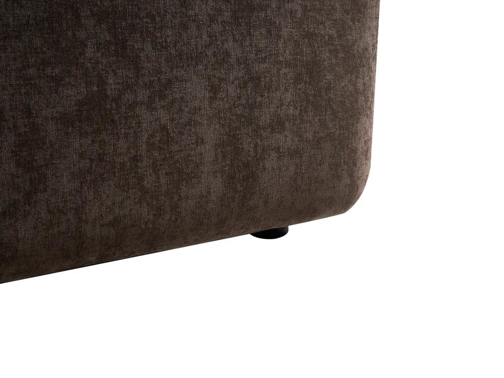 Sofa 2 Seater Chenille Dark Brown Lorna