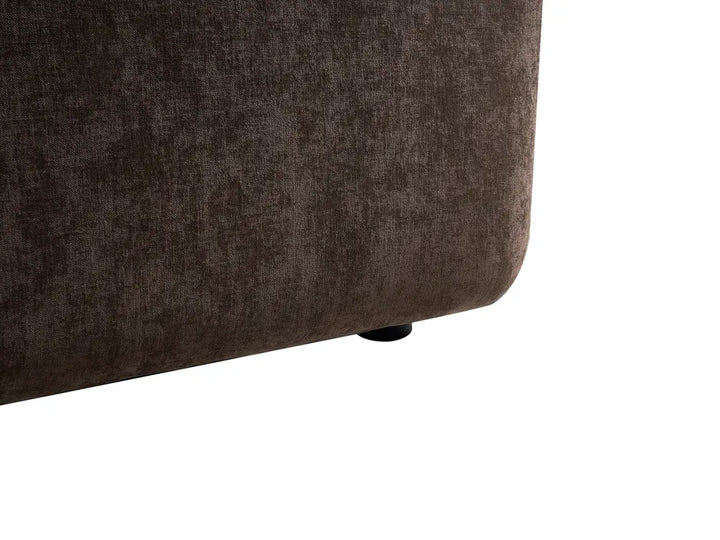 Sofa 2 Seater Chenille Dark Brown Lorna