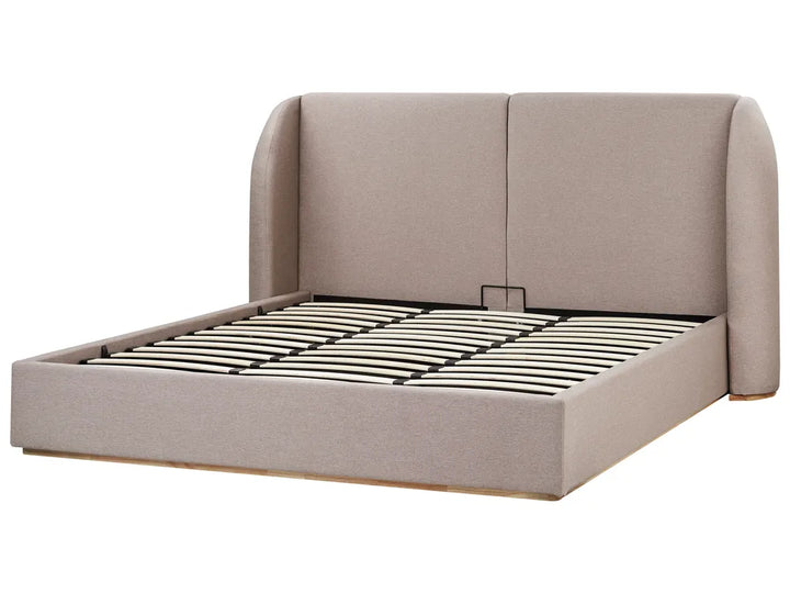 Ottoman Bed Fabric 180 x 200 cm (EU Super King) Taupe Allard