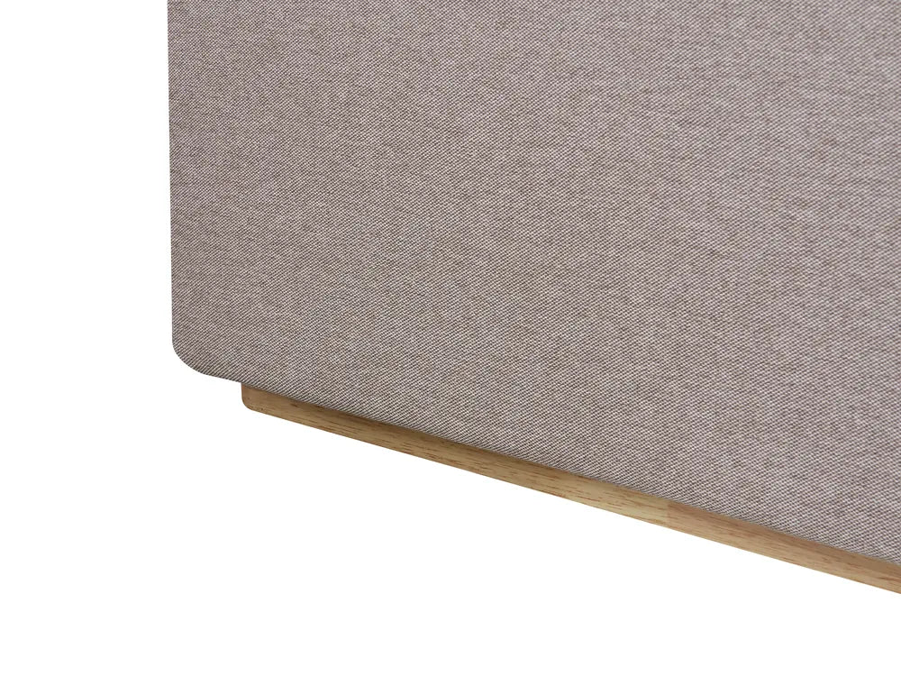 Ottoman Bed Fabric 180 x 200 cm (EU Super King) Taupe Allard