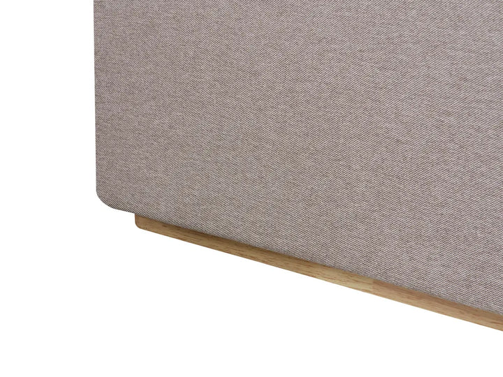 Ottoman Bed Fabric 180 x 200 cm (EU Super King) Taupe Allard