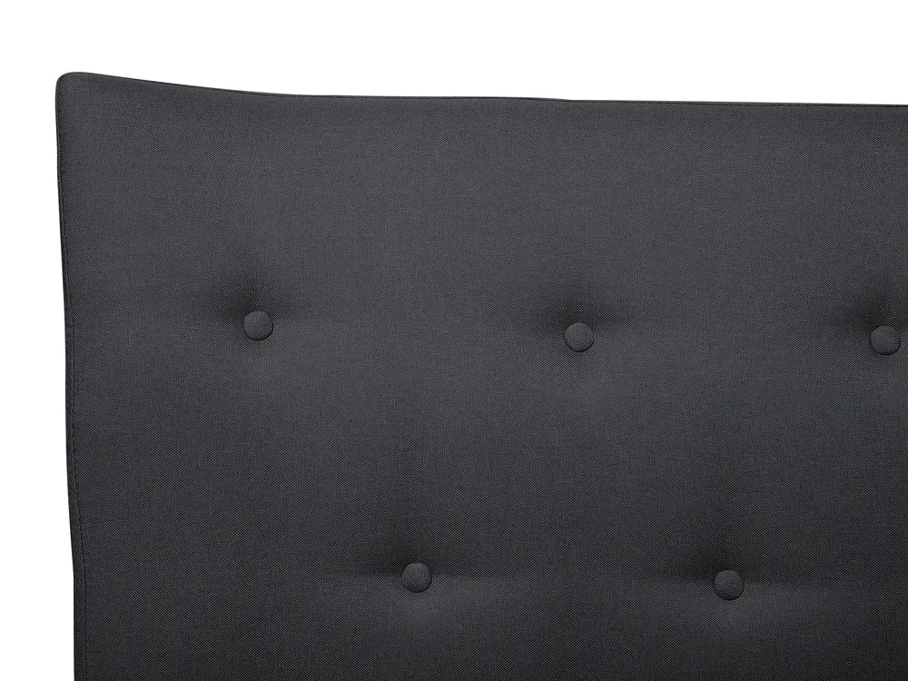 Bed Fabric 180 x 200 cm (EU Super King) Dark Grey Corbon