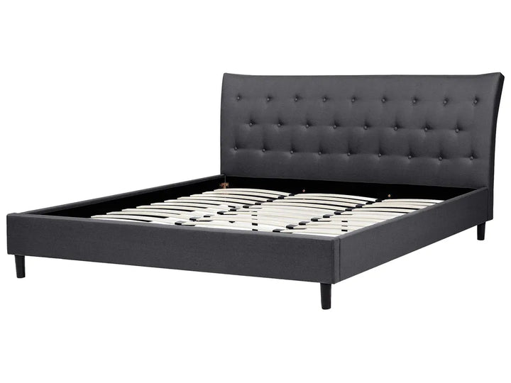 Bed Fabric 180 x 200 cm (EU Super King) Dark Grey Corbon