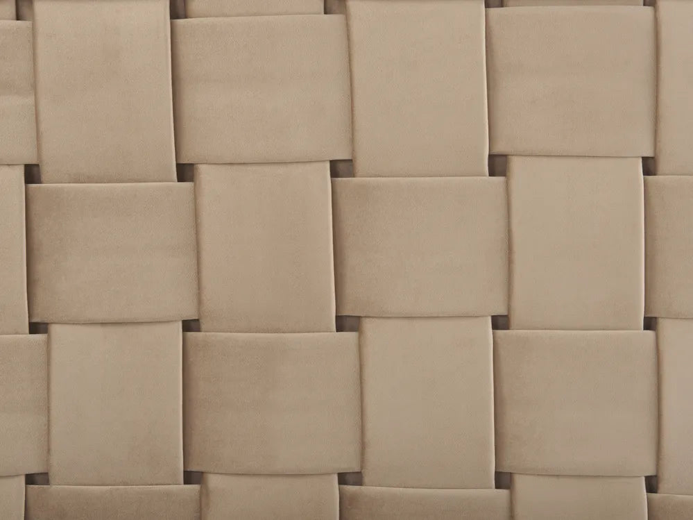 Bed Velvet 180 x 200 cm (EU Super King) Taupe Lirim