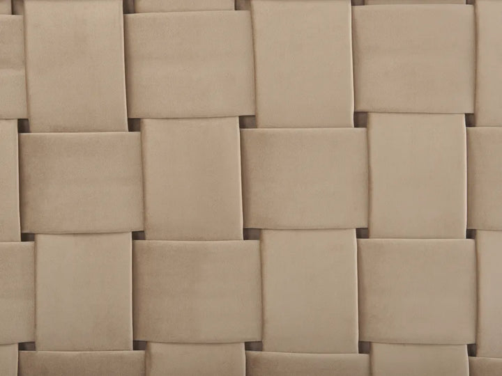 Bed Velvet 180 x 200 cm (EU Super King) Taupe Lirim