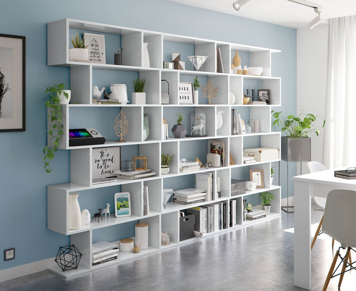 Gracyn White Gloss Bookcase