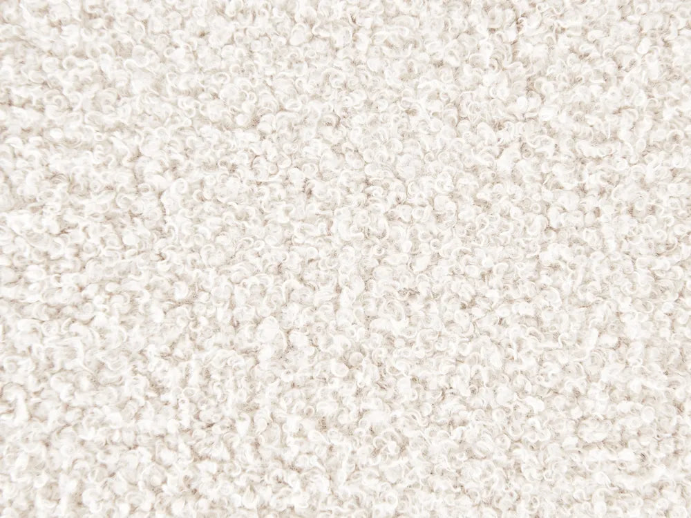 Bed Boucle 140 x 200 cm (EU Double) Off-White Belo