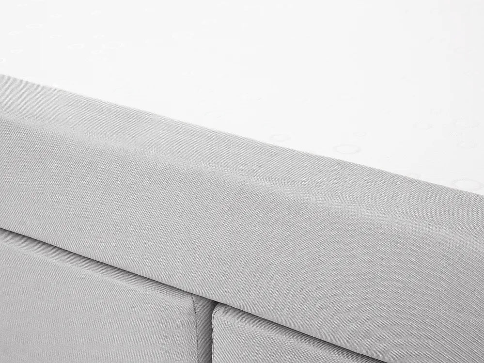 Divan Bed Fabric 180 x 200 cm (EU Super King) Light Grey Mozter