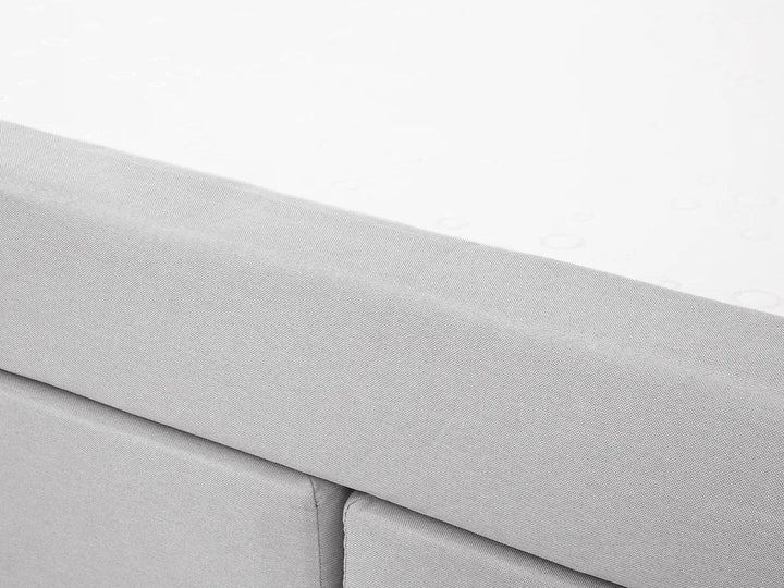 Divan Bed Fabric 180 x 200 cm (EU Super King) Light Grey Mozter