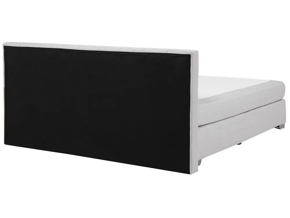 Divan Bed Fabric 180 x 200 cm (EU Super King) Light Grey Mozter