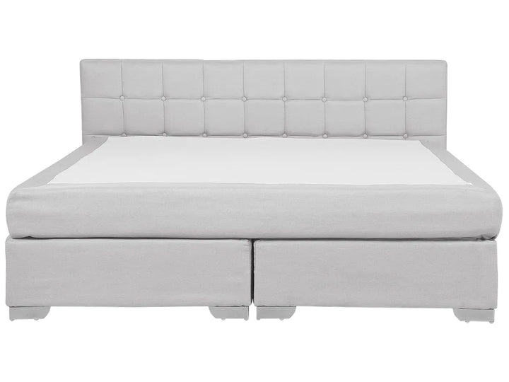Divan Bed Fabric 180 x 200 cm (EU Super King) Light Grey Mozter