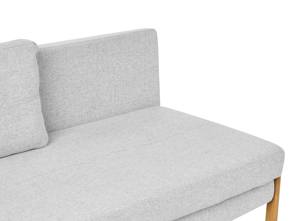 Sofa Bed 2 Seater Fabric Light Grey Blancha