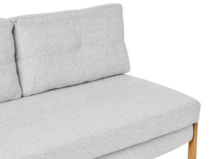 Sofa Bed 2 Seater Fabric Light Grey Blancha