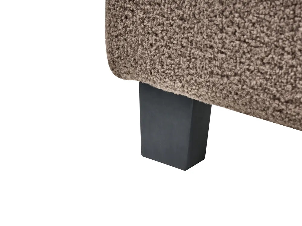 Bed without Headboard Boucle 90 x 200 cm (EU Single) Taupe Noreno