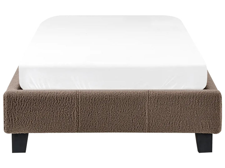 Bed without Headboard Boucle 90 x 200 cm (EU Single) Taupe Noreno