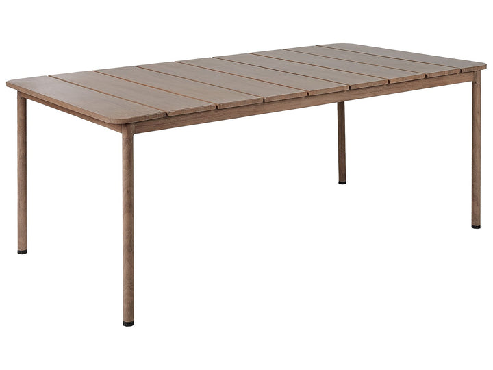 Flavia Garden Dining Table  185 cm 96 cm Metal Brown