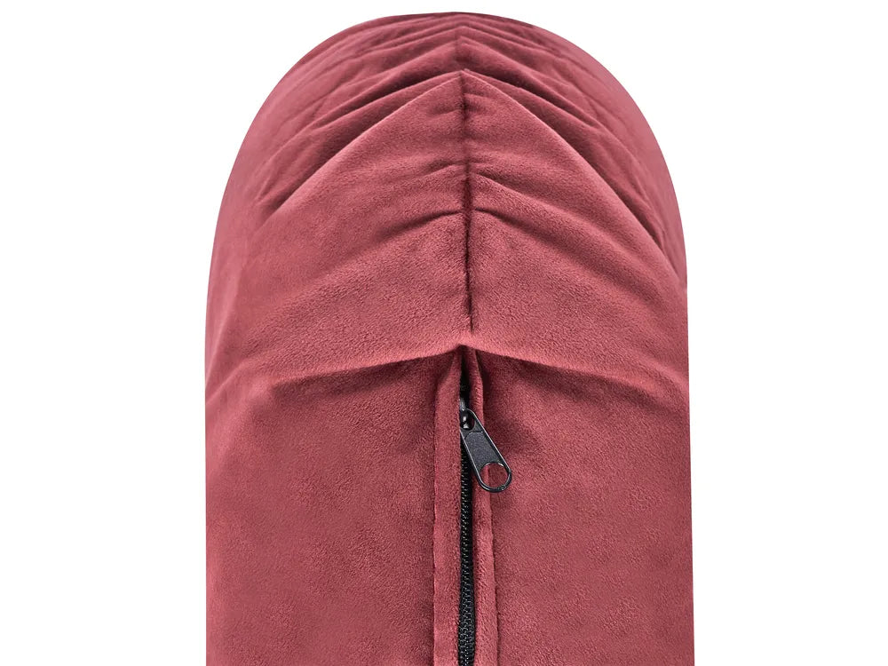 Sofa 2 Seater Velvet Dark Red Drinel