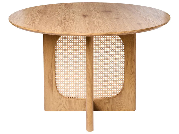 Dining Table Light Brown 120 cm 120 cm Alayaa