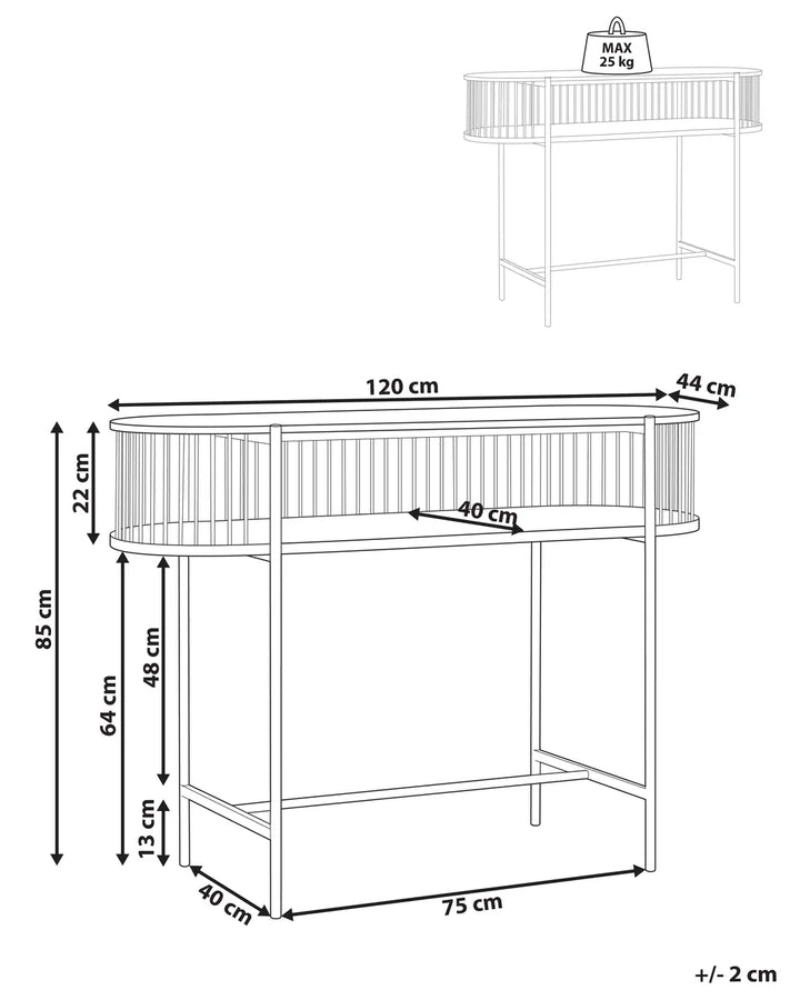 Console Table Black Vilton