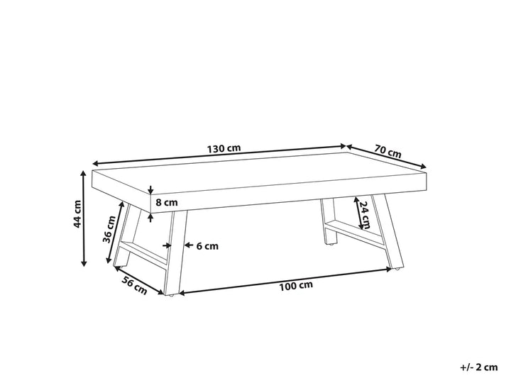 Coffee Table Pine Wood Dark Brown Yandier