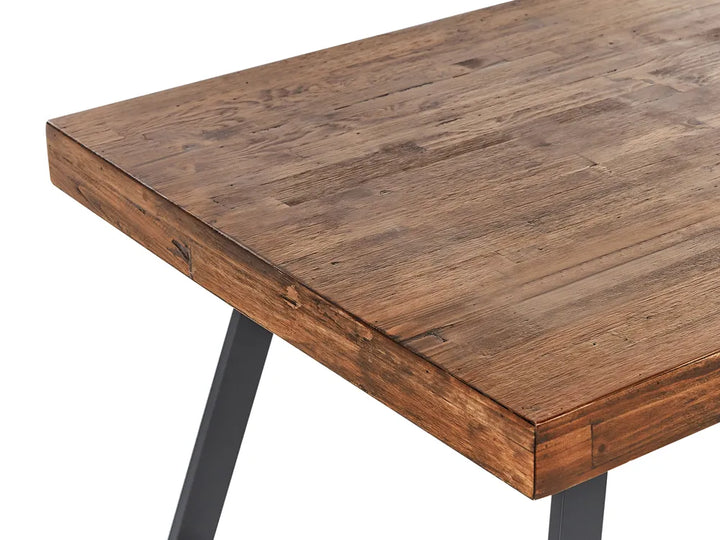 Coffee Table Pine Wood Dark Brown Yandier