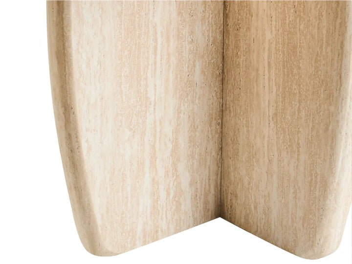 Dining Table Travertine Effect 180 cm 90 cm Arnkell