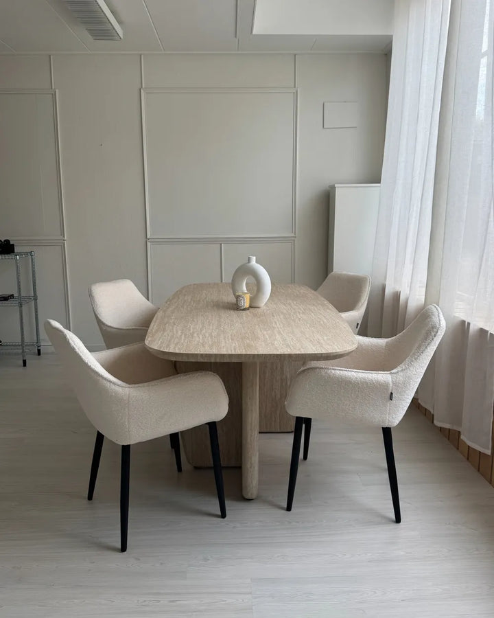 Light brown dining table 180 cm