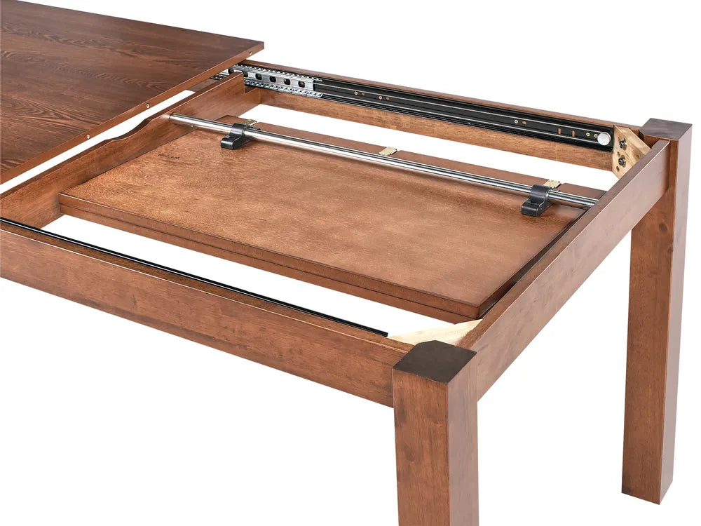 Extending Dining Table Dark Ash Wood 160/240 cm 90 cm Diehl