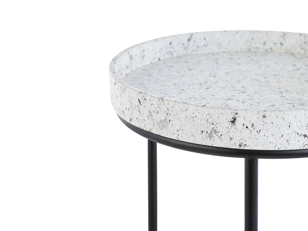 Set of 3 Side Tables Black Baylor