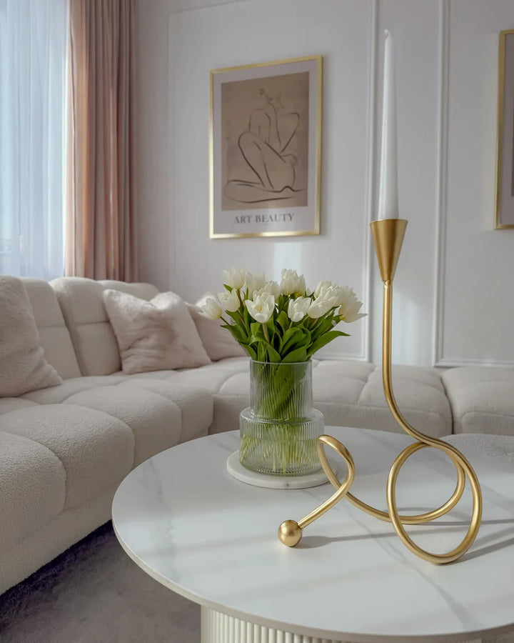 Coffee Table Ceramic Light Beige Alandria