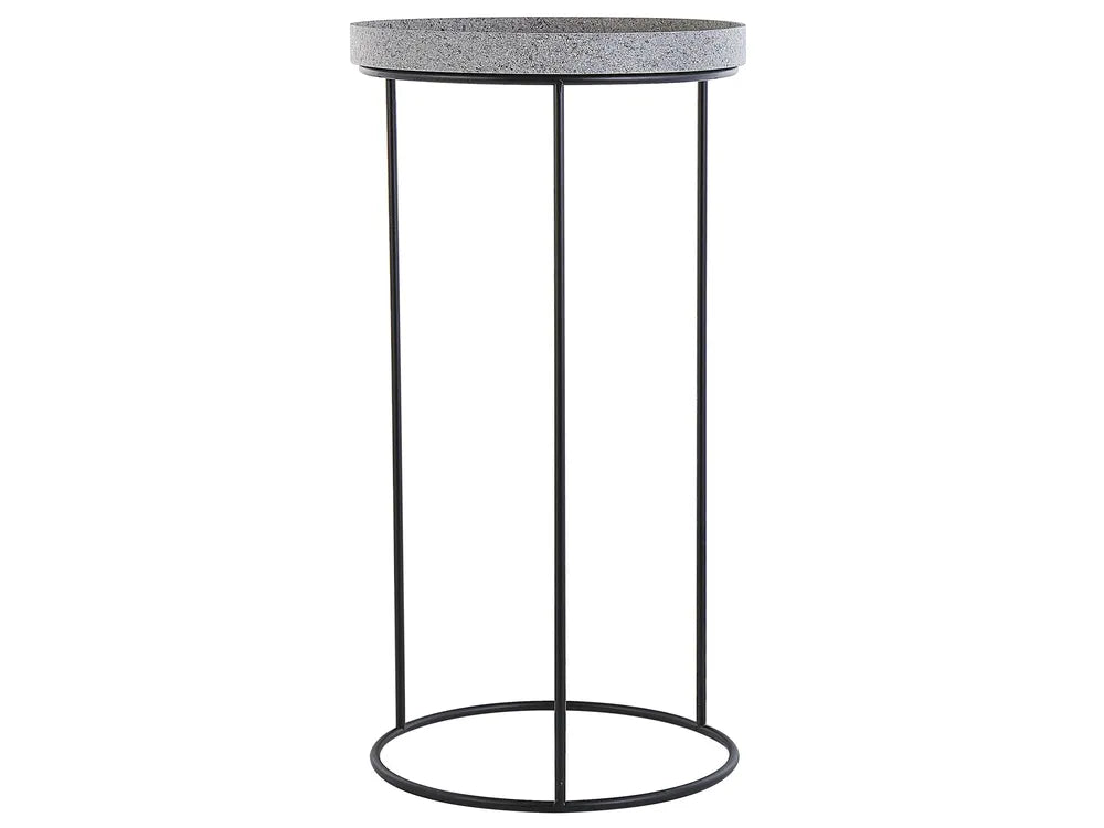 Set of 3 Side Tables Black Baylor