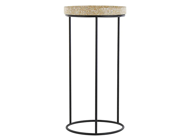 Set of 3 Side Tables Black Baylor