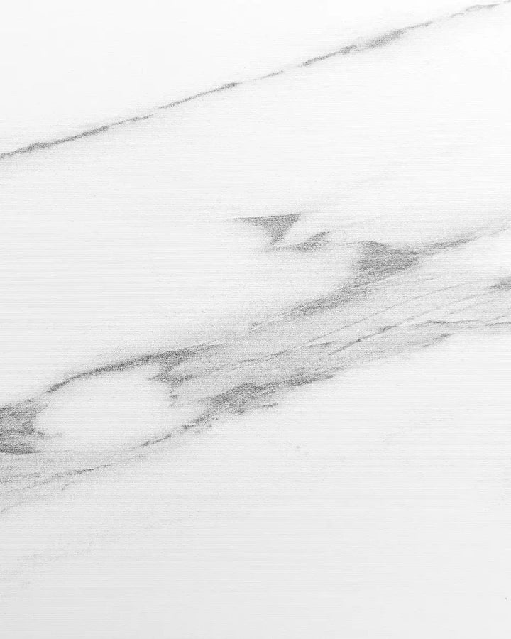 Console Table Tempered Glass White Marble Jehias