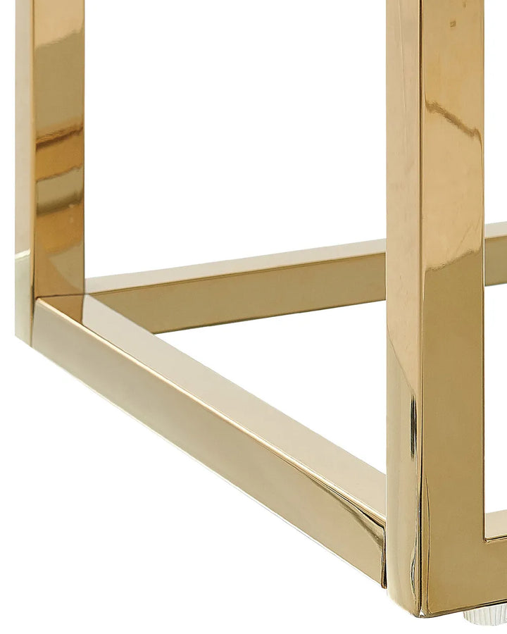 Console Table Tempered Glass White Marble Jehias