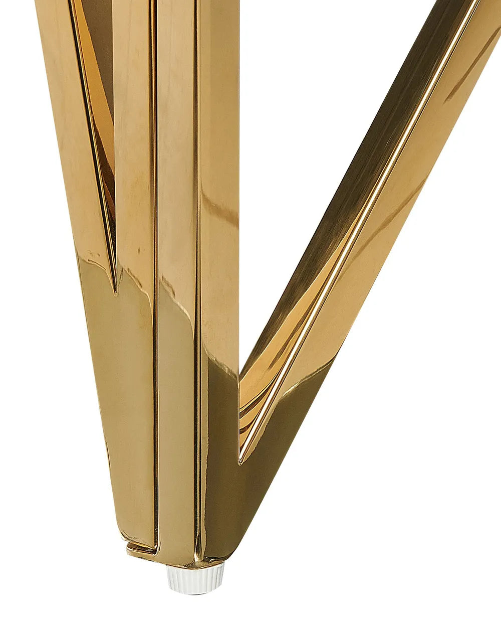 Console Table Tempered Glass Gold Deral