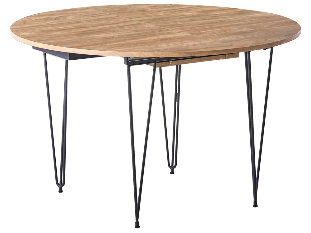 Extending Dining Table Brown 120/160 cm 120 cm Brookner
