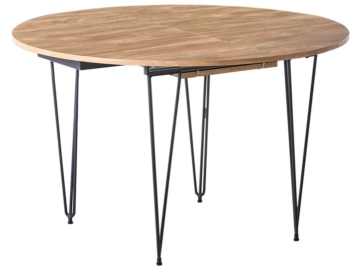 Extending Dining Table Brown 120/160 cm 120 cm Brookner