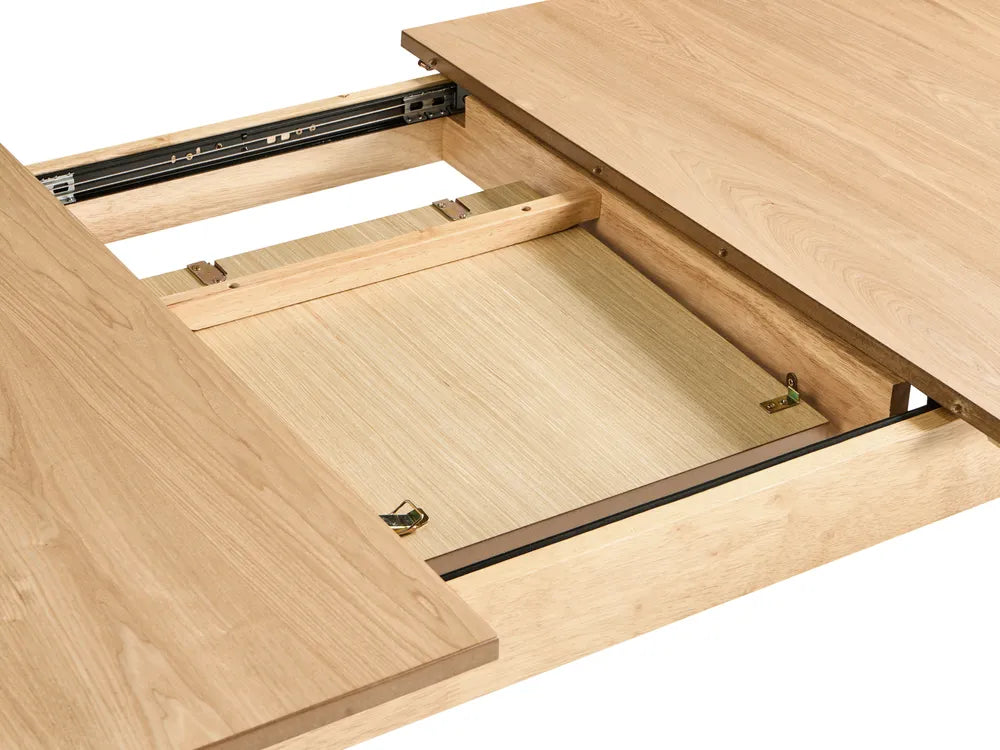 Extending Dining Table Light Ash Wood 180/220 cm 90 cm