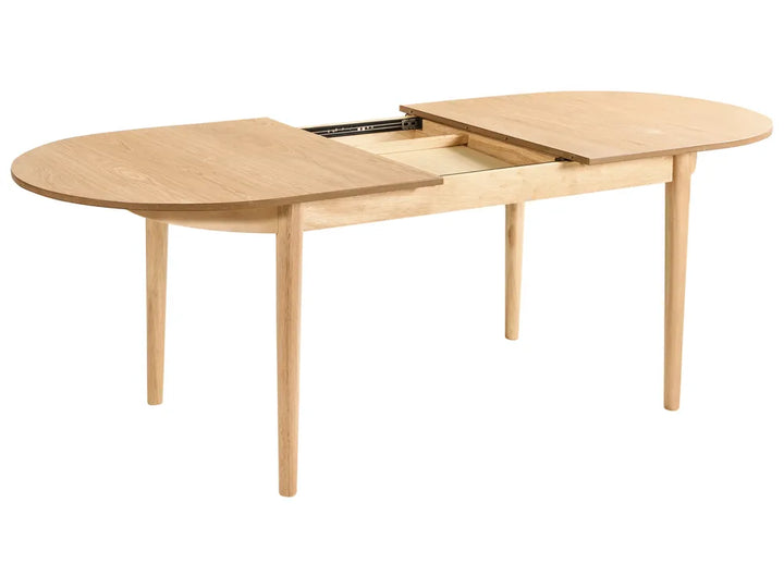 Extending Dining Table Light Ash Wood 180/220 cm 90 cm