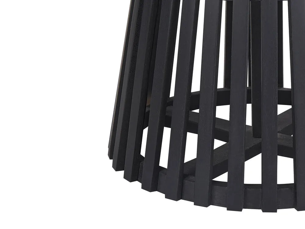 Dining Table Black 120 cm 120 cm Acacia Wood Gotthold