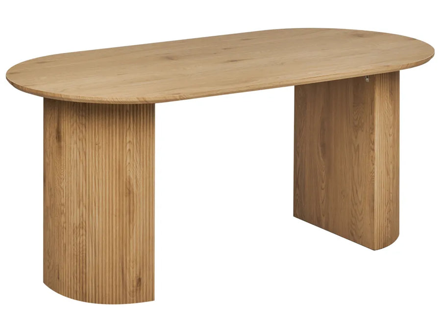 Wooden table with a white background