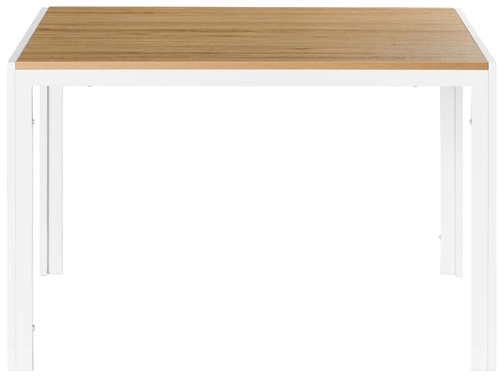 MDF dining table with metal legs