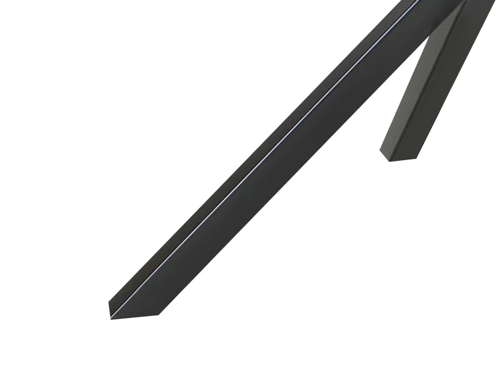 Dining Table Black 120 cm 120 cm Tempered Glass Wellman