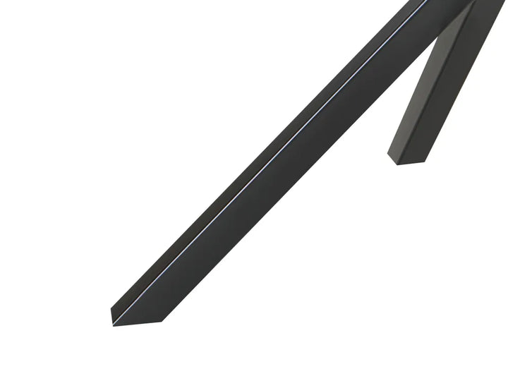 Dining Table Black 120 cm 120 cm Tempered Glass Wellman
