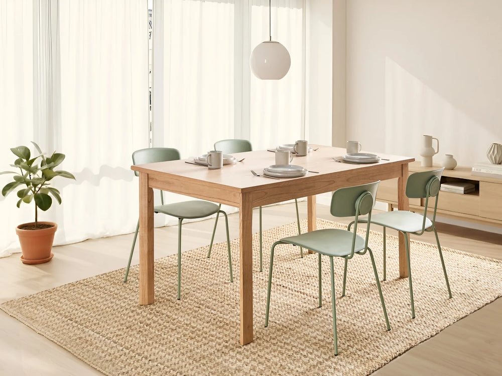 Light oak dining table 160 cm