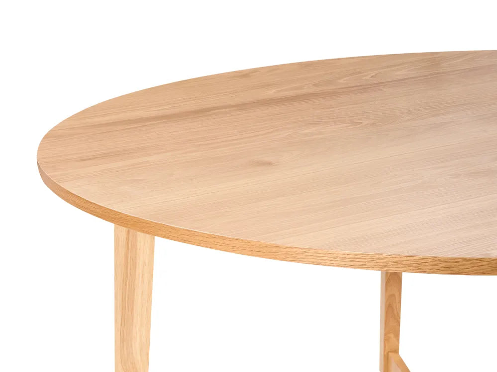 Dining Table Light Oak 140 cm 140 cm Euclid