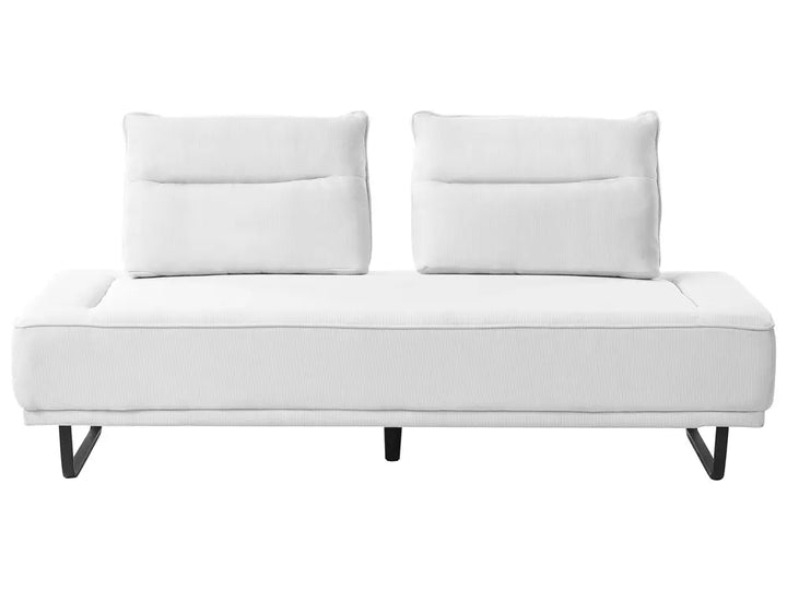 White sofa with two cushions on a white background