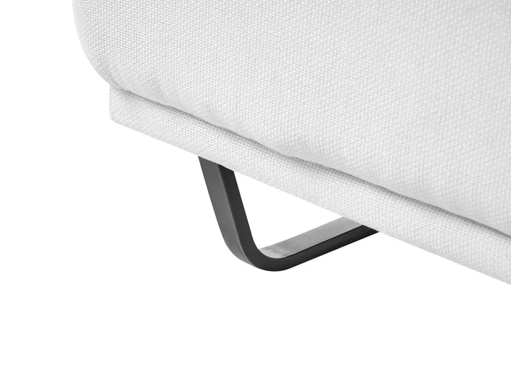 Sofa 3 Seater Fabric White Ambert