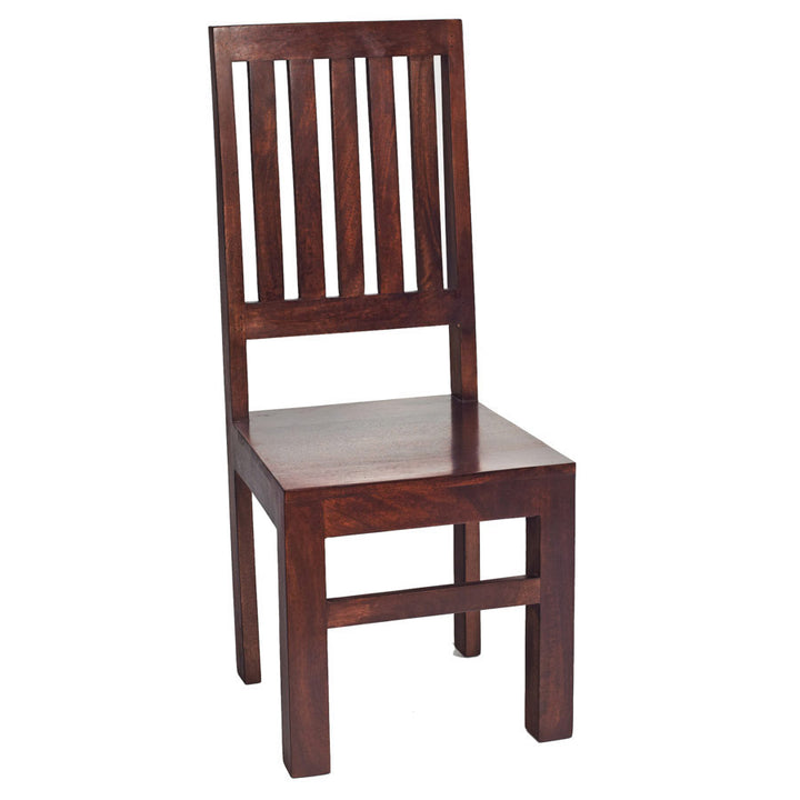 Toko Dark Mango Slat Back Chair (Sold in Pairs)