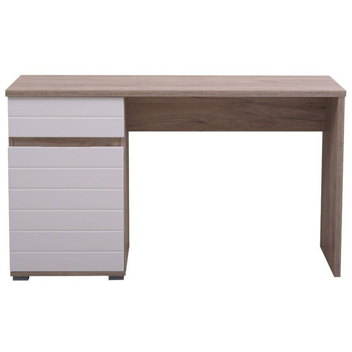 Oak and White Gloss Desk Elan